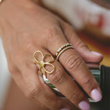 18K Gold Mia Crystal Ring