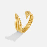 Golden Angel Wing Wrap Ring