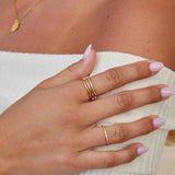 Layered Elowyn Crystal Ring