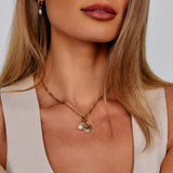 Pia Chain Link Charm Necklace