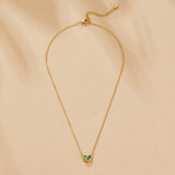 Amore Crystal Heart Necklace