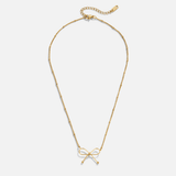 Anika Gold Bow Necklace