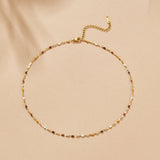 Aurora Stone Bead Necklace