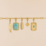 Crystal Feather Charm