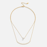 Dainty Crystal Layered Necklace