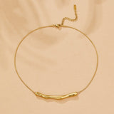 Deana Gold Bamboo Necklace