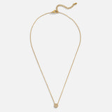 Elaine Crystal Disc Necklace