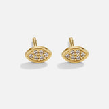 Gold Montana Stud Earrings