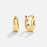Gold Serenity Hoop Earrings