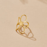 Golden Daisy Flower Ring