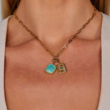 Green Amazonite Stone Charm