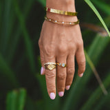 Hera Gold Crystal Ring