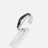 Layered Black Sahara Silver Ring
