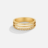 Layered Elowyn Crystal Ring