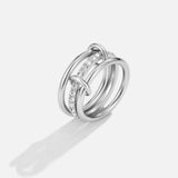 Layered Kaili Silver Ring