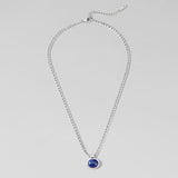 Liza Lapis Lazuli Silver Necklace