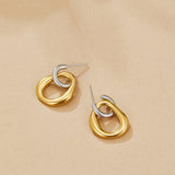 Lola Layered Drop Hoop Earrings