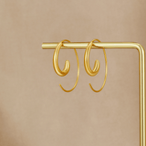 Luca Spiral Hoop Earrings