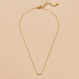 Missy Crystal Bar Pendant Necklace
