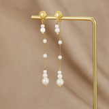 Neesa Pearl Tassel Earrings