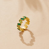 'Sapphire Dream' Crystal Baguette Ring