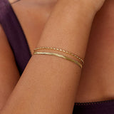 Selene Snake & Bead Chain Bracelet