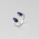 Silver Lapis Lazuli Wrap Ring
