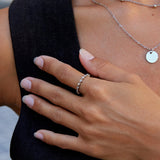 Silver Milana Crystal Ring