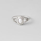 Silver Vintage Royal Pearl Ring