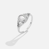 Silver Vintage Royal Pearl Ring