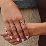 Silver Wave Ring