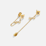 Starburst Crystal Drop Earrings