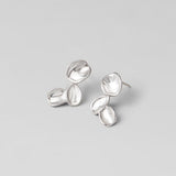 Tori Silver Petal Drop Earrings