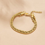 Twisted Leila Layered Bracelet