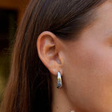 Valentina Silver Hoop Earrings