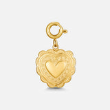 Vintage Gold Heart Charm