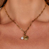 Vintage Gold Heart Charm