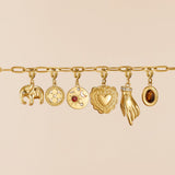 Vintage Gold Heart Charm