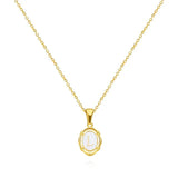 Vintage Gold Letter Necklace