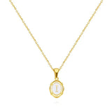 Vintage Gold Letter Necklace