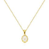 Vintage Gold Letter Necklace