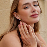 White Clover Stud Earrings